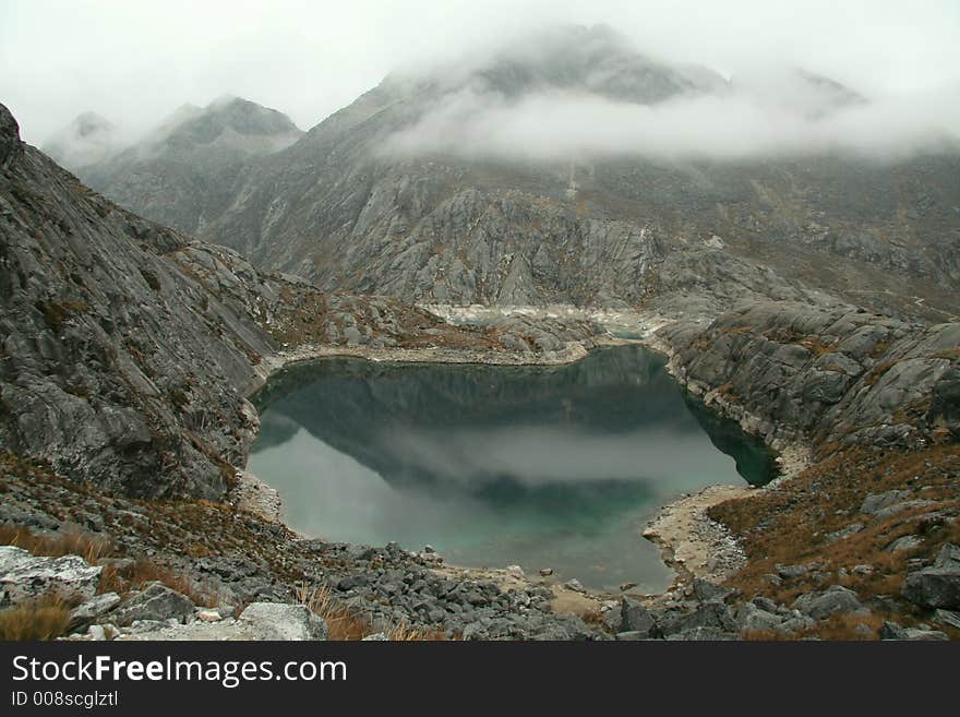 Lake for morning in mountain. Lake for morning in mountain