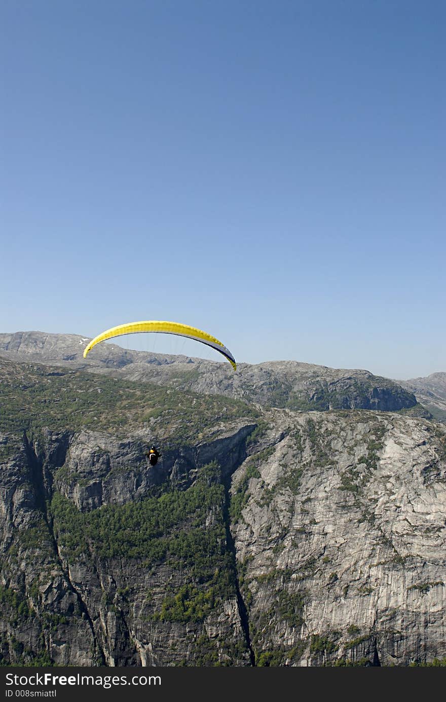 Paragliding Over Mountains