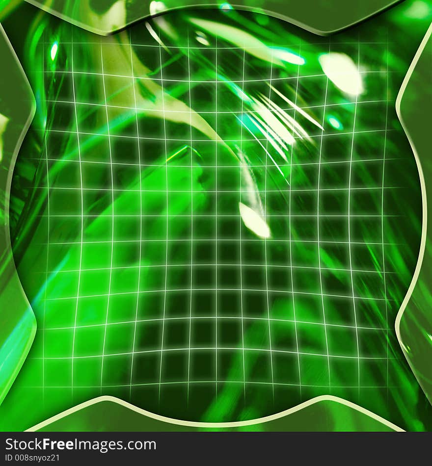 Green abstract graphic background illustration. Green abstract graphic background illustration