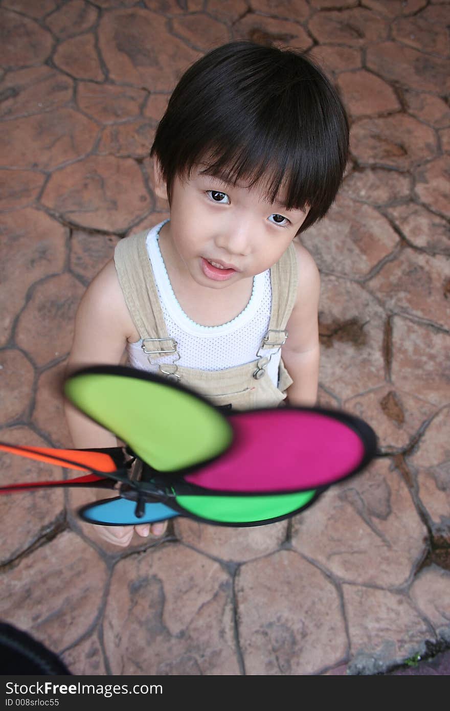 Boy & windmill