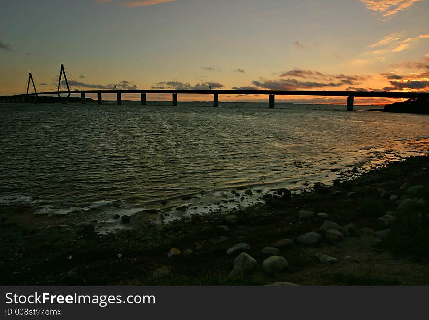 Bridge at sunset