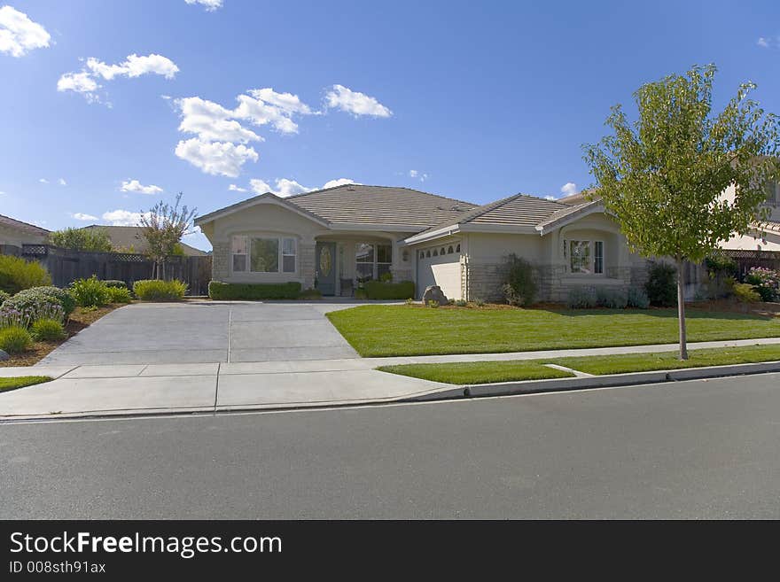 Exterior shot of a custom home built in the Napa Valley of California. Exterior shot of a custom home built in the Napa Valley of California.