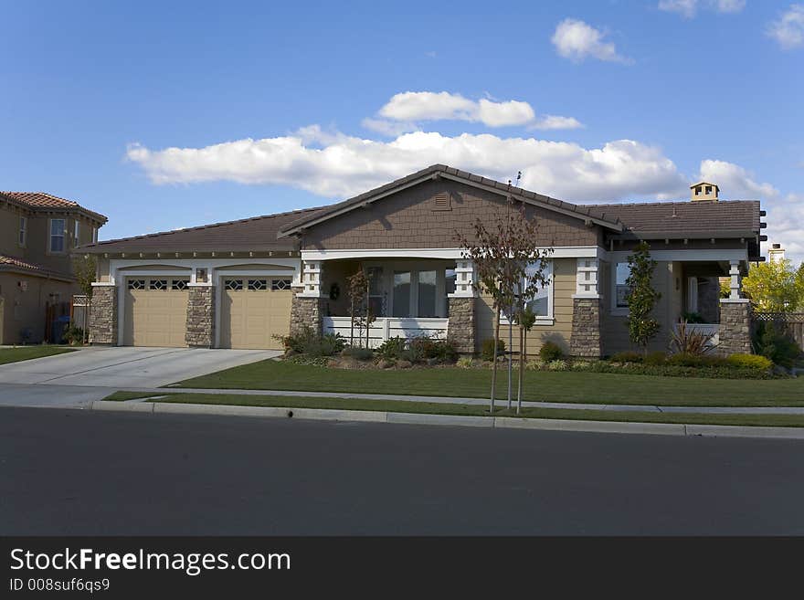 Exterior shot of a custom home built in the Napa Valley of California. Exterior shot of a custom home built in the Napa Valley of California.