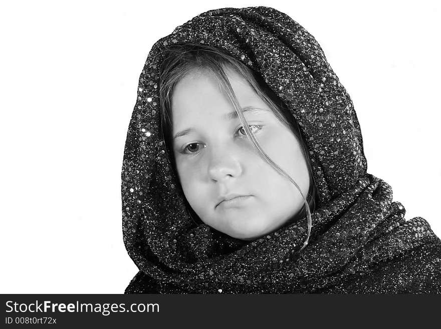 Young middle eastern child showing sadness. Young middle eastern child showing sadness