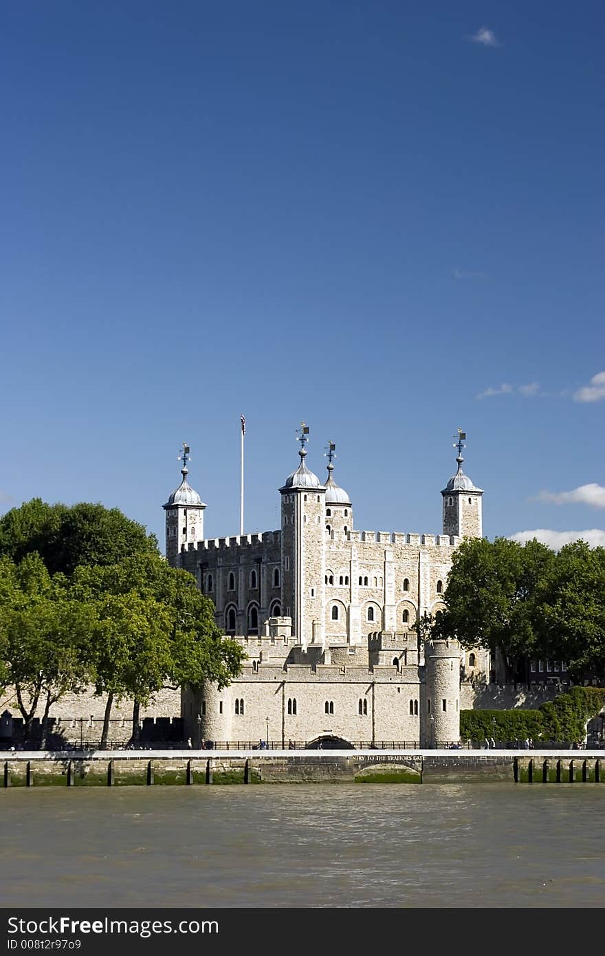 The Tower Of London on the river Thames. The Tower Of London on the river Thames.