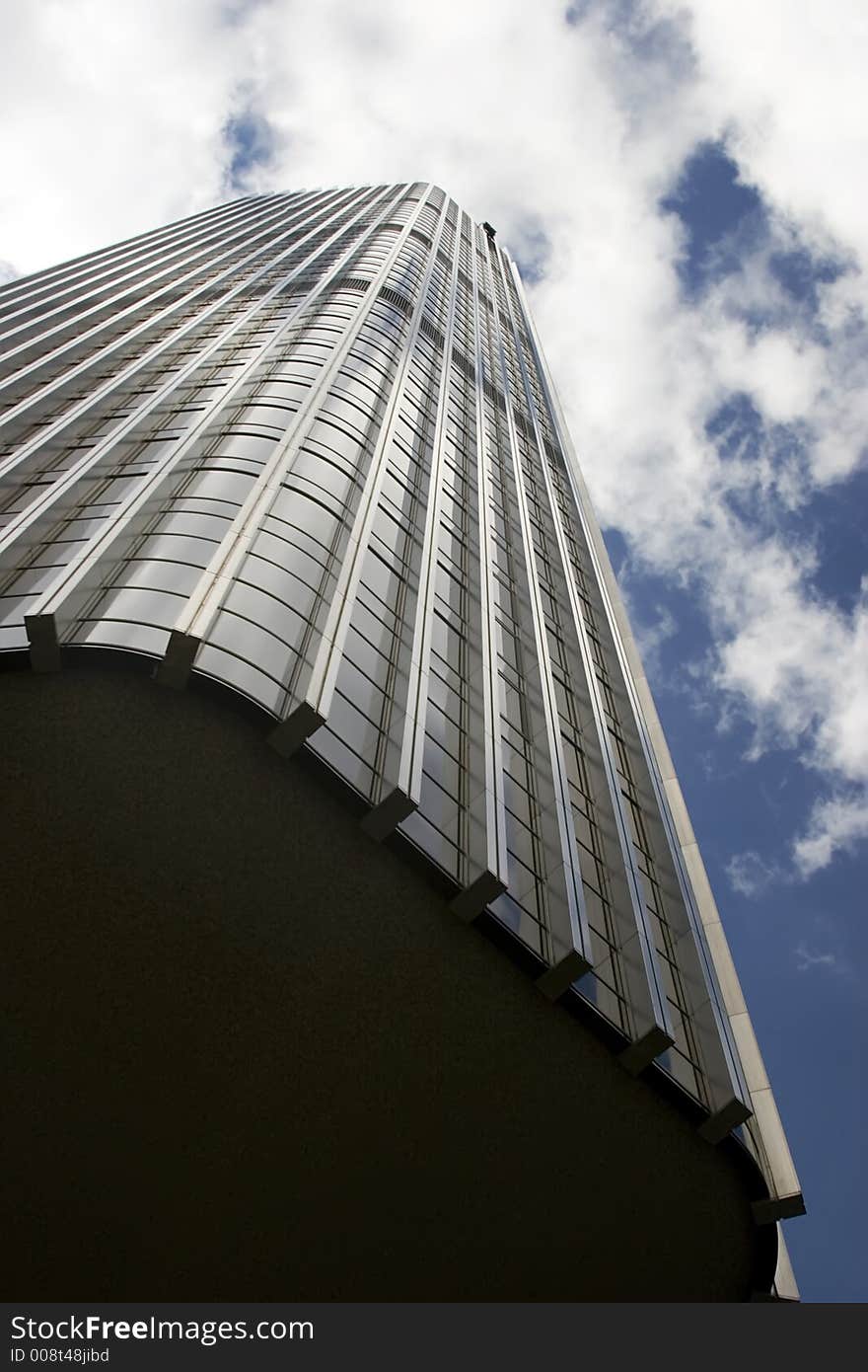 An elevated view of the Nat West Tower, London