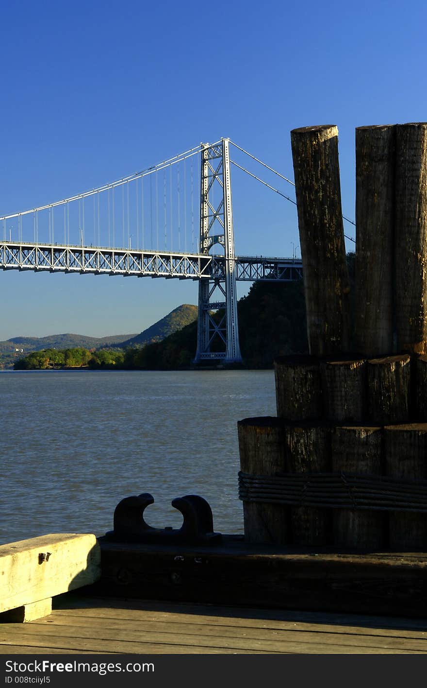 Bear Mountain Bridge over the Hudson River in the Hudson Valley, Orange/Rockland County NY. Bear Mountain Bridge over the Hudson River in the Hudson Valley, Orange/Rockland County NY