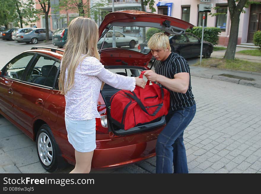 Young people, girl, lad, family, making look younger family, rest, furlough