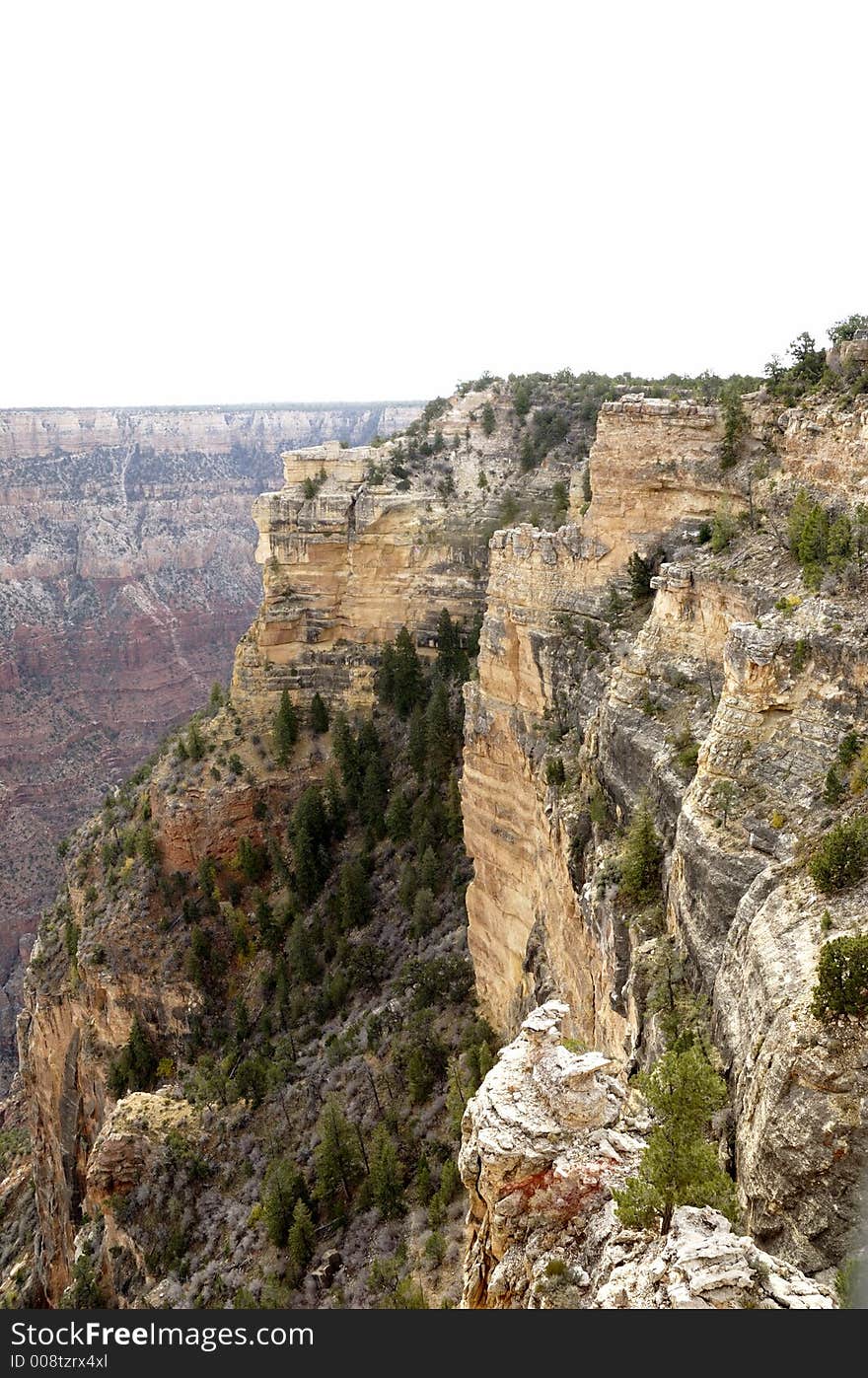 Canyons face from the rim. Canyons face from the rim