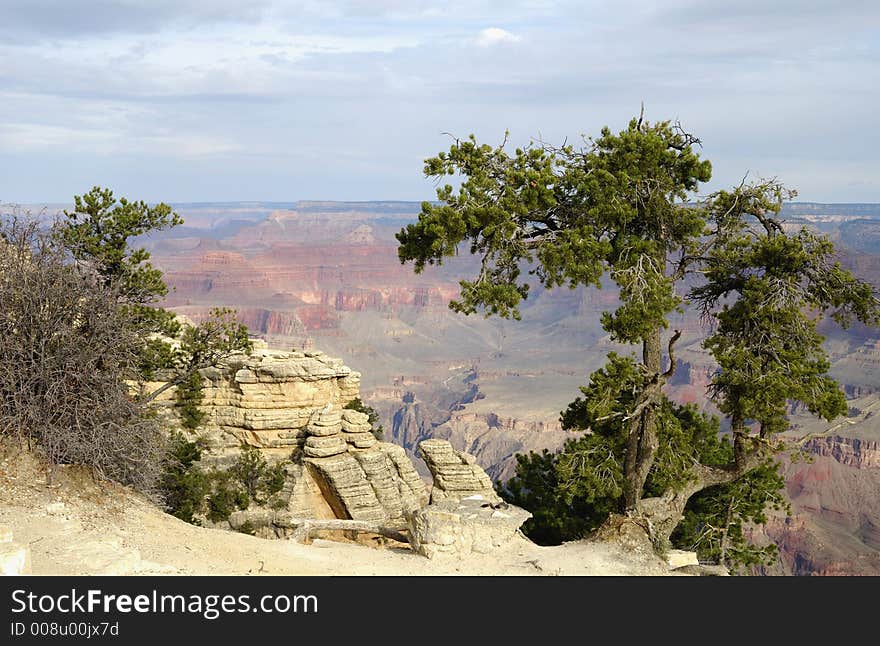 View point fron the south rim. View point fron the south rim