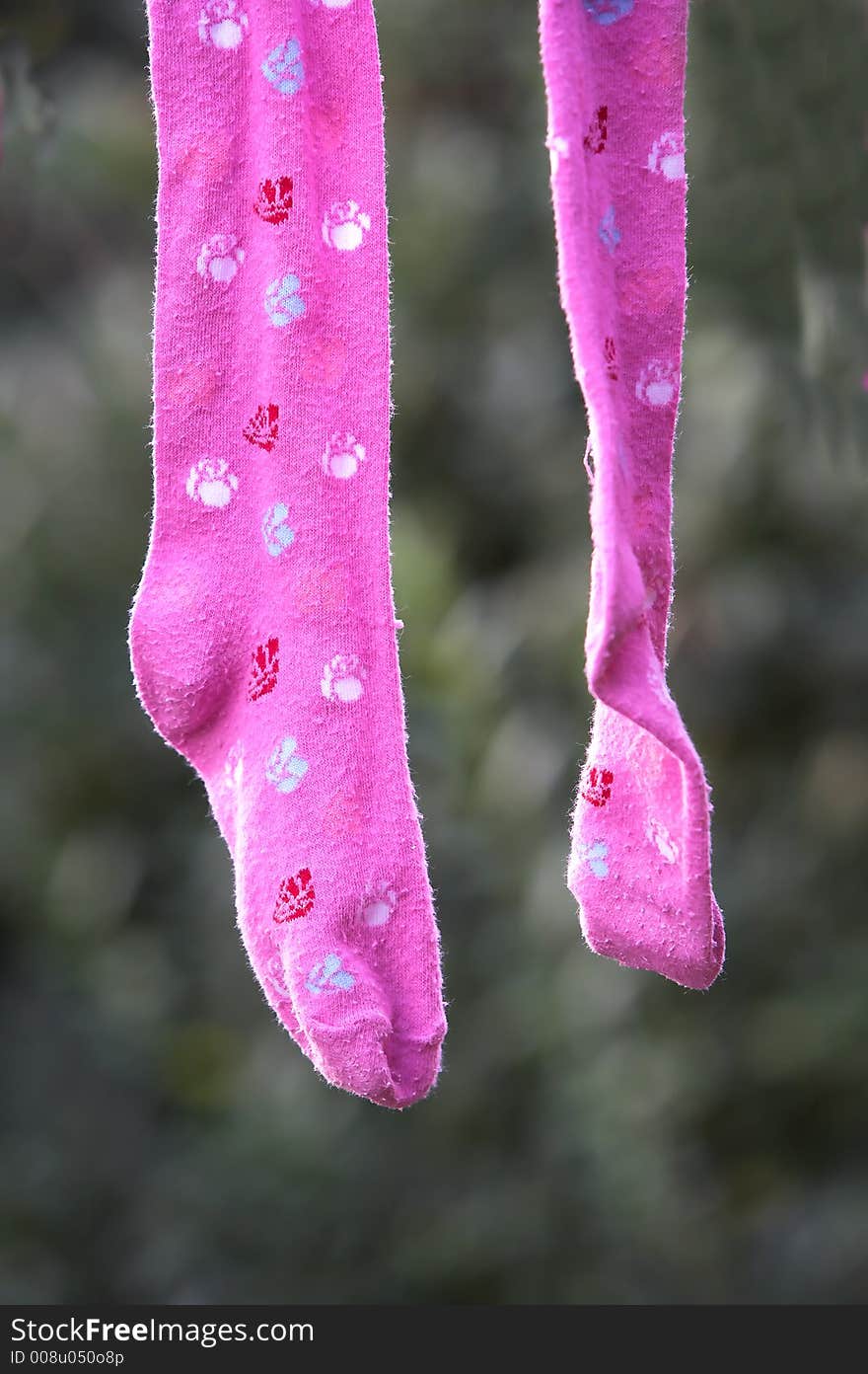 A young girls socks - outdoor