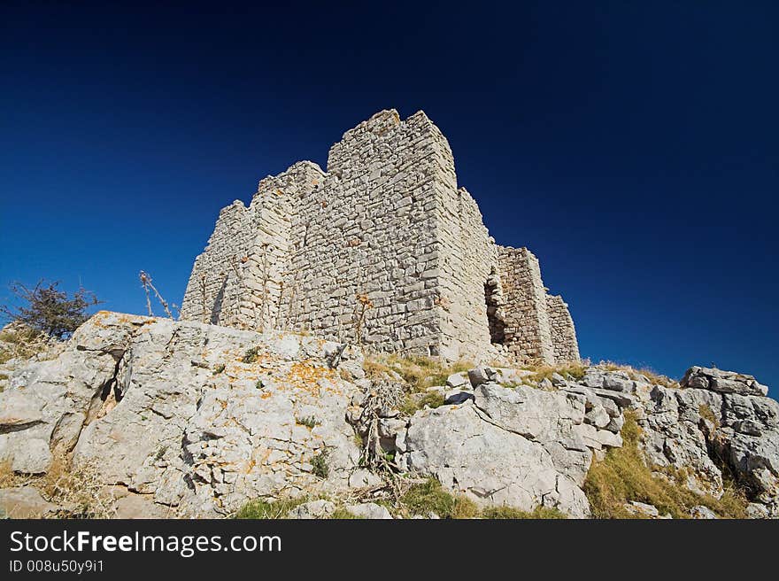 Fortress Tureta on the island Kornati, from 6th cnetury