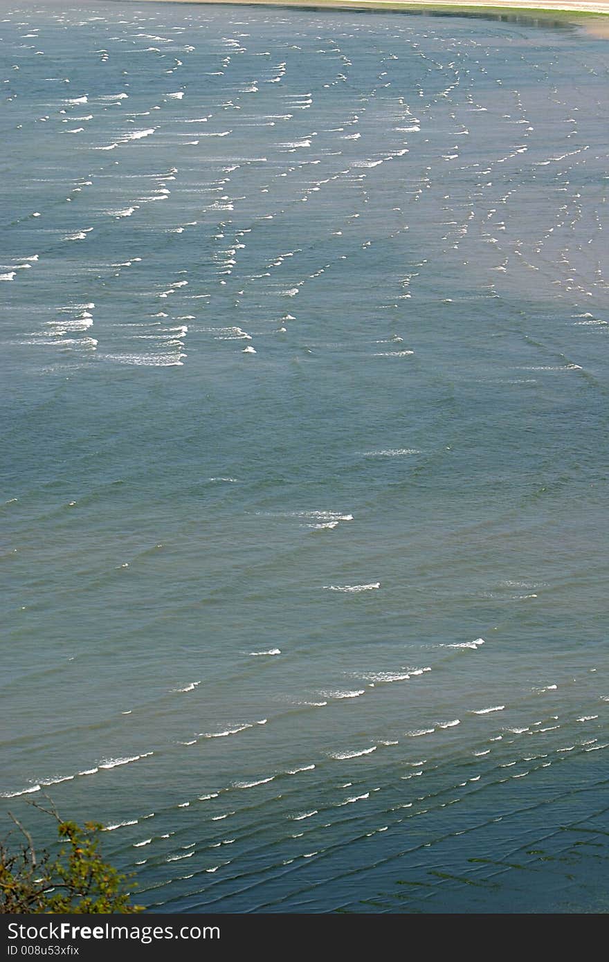 Little Waves In The Sea Of Saint Michel-en-GrÃ¨ve (Bretagne)