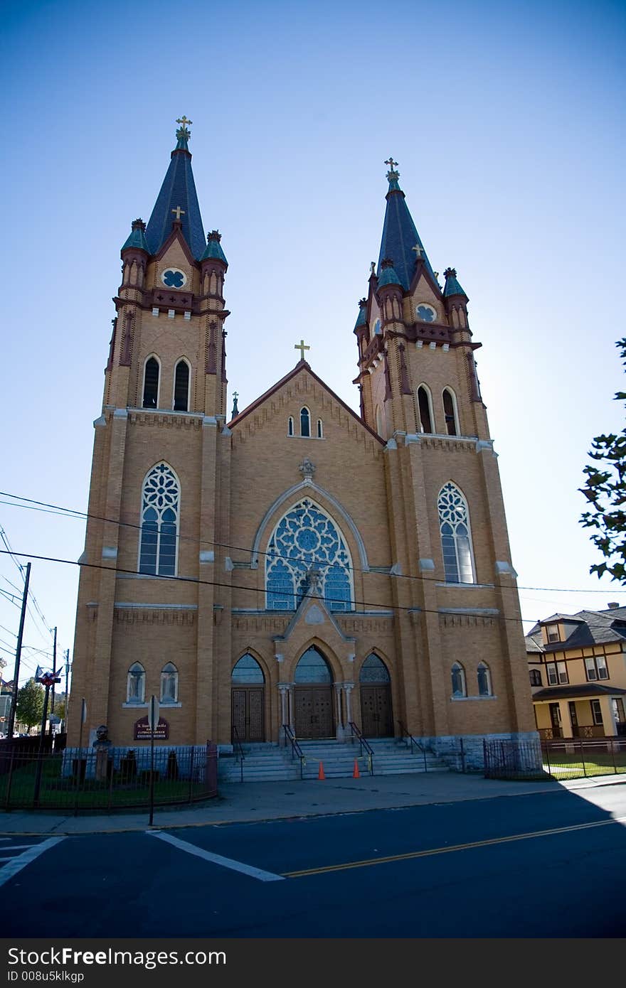 Bell Tower of a Small Town Church