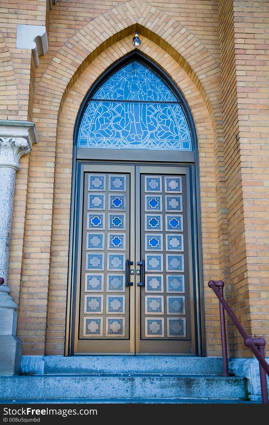 Bell Tower Of A Small Town Church