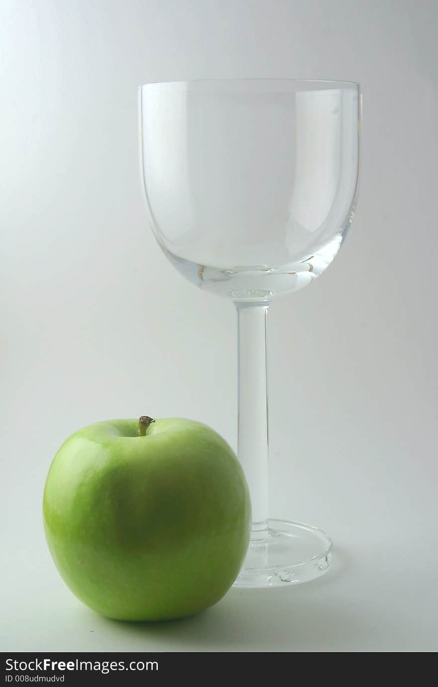 Wine Glass and Apple