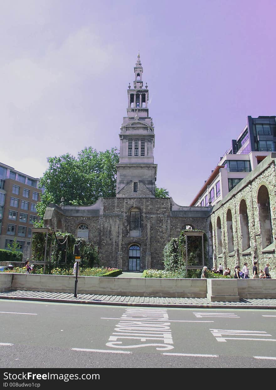 A church near St Paul's Cathedral in central London. A church near St Paul's Cathedral in central London.