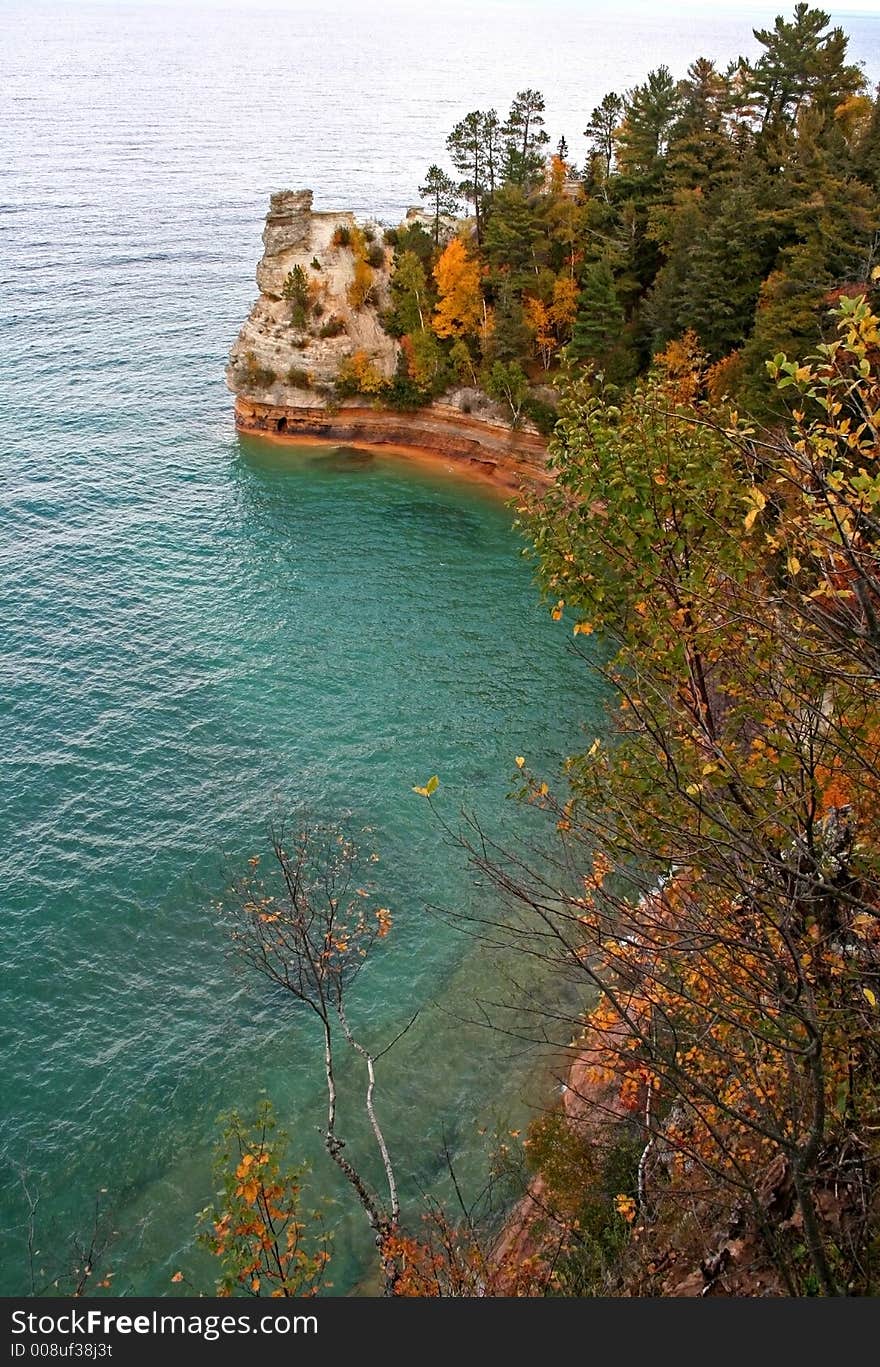 Miners Castle pictured rocks