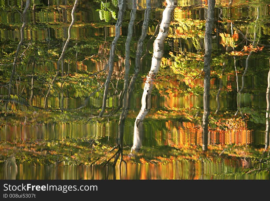 Autumn Lake Reflection