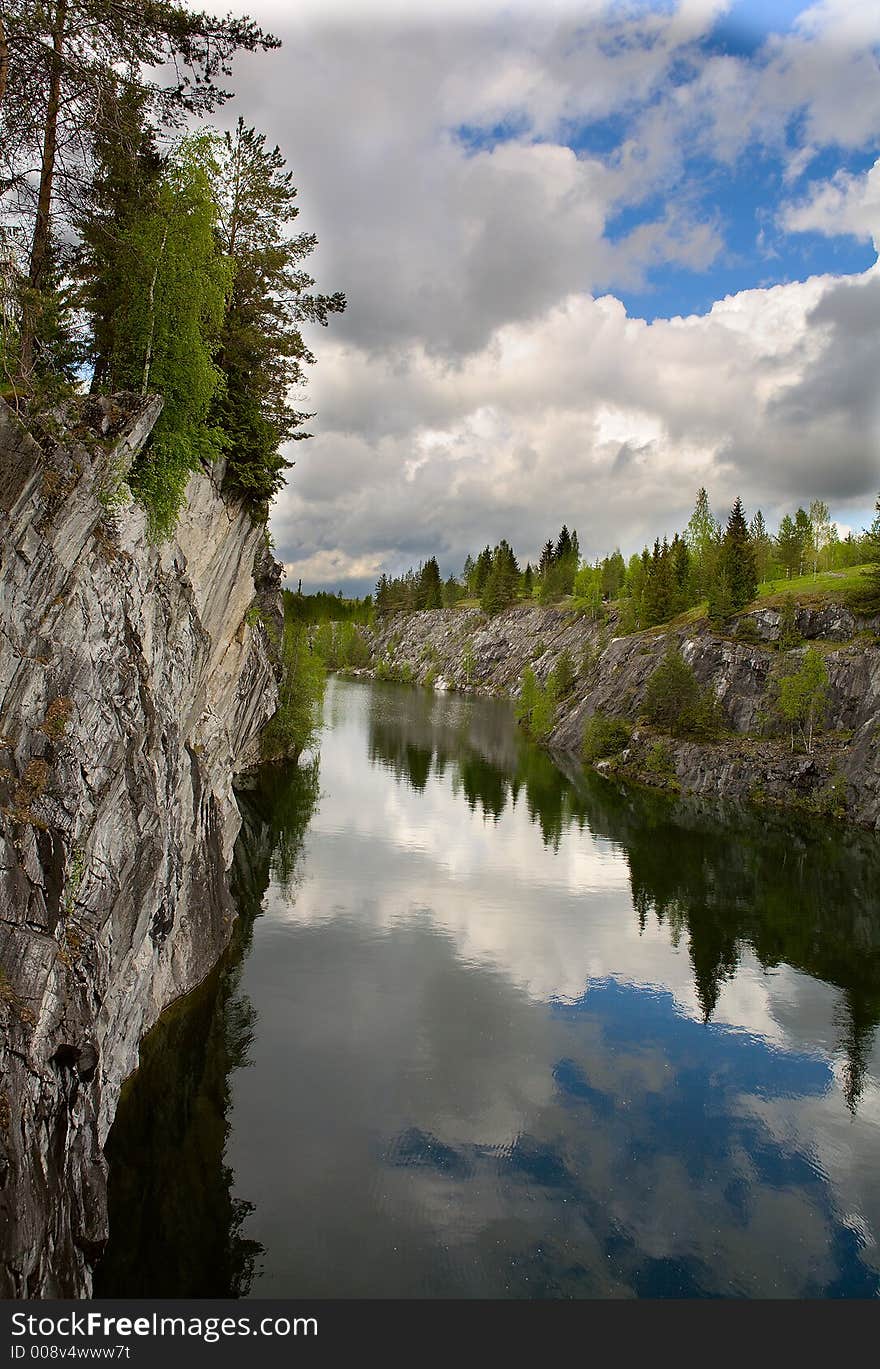 A Lake With Stone Shores