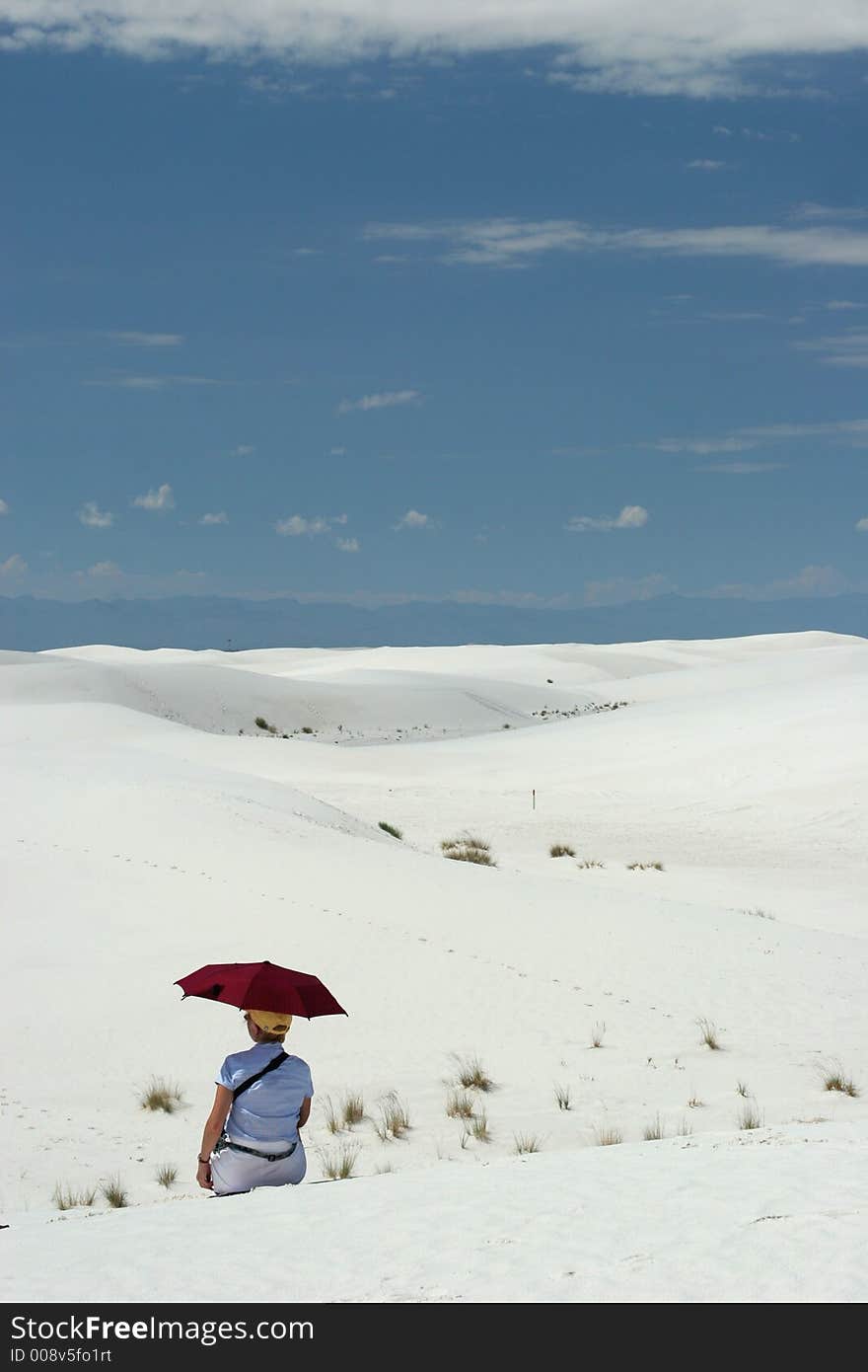 White sand dunes