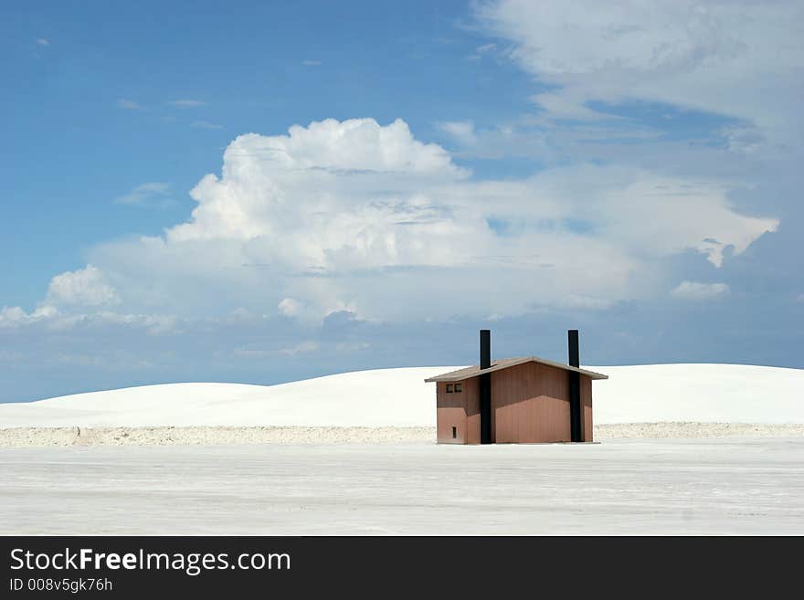 White sand dunes