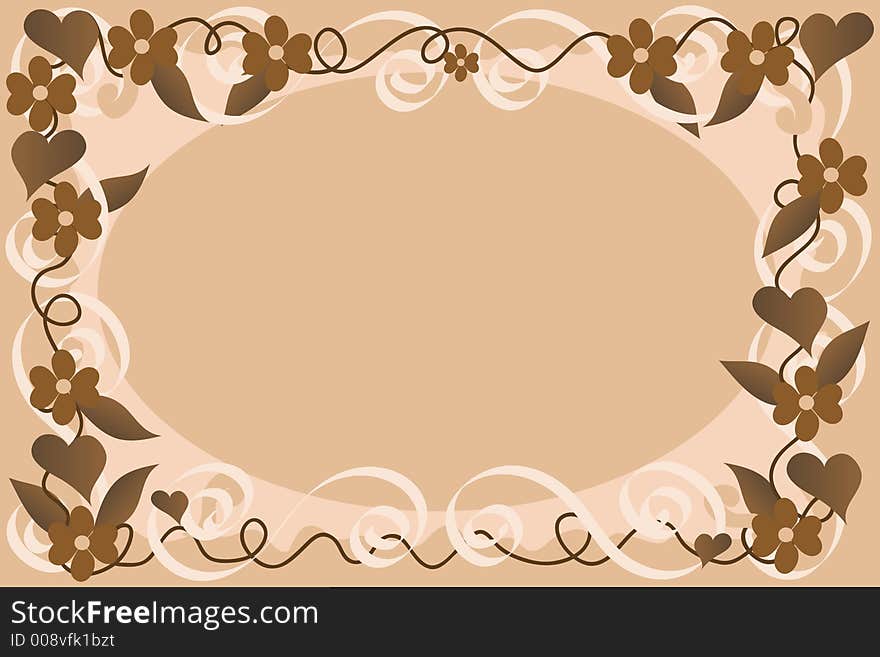 Beige Floral Background