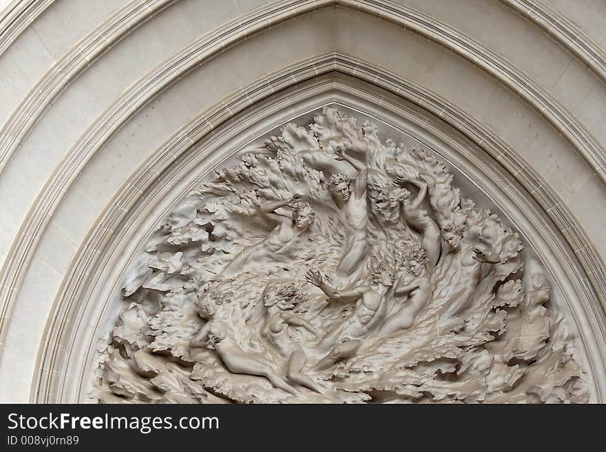 Washington National Cathedral Overhead Door Sculpture