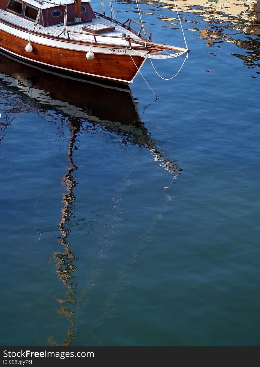 Boat reflection