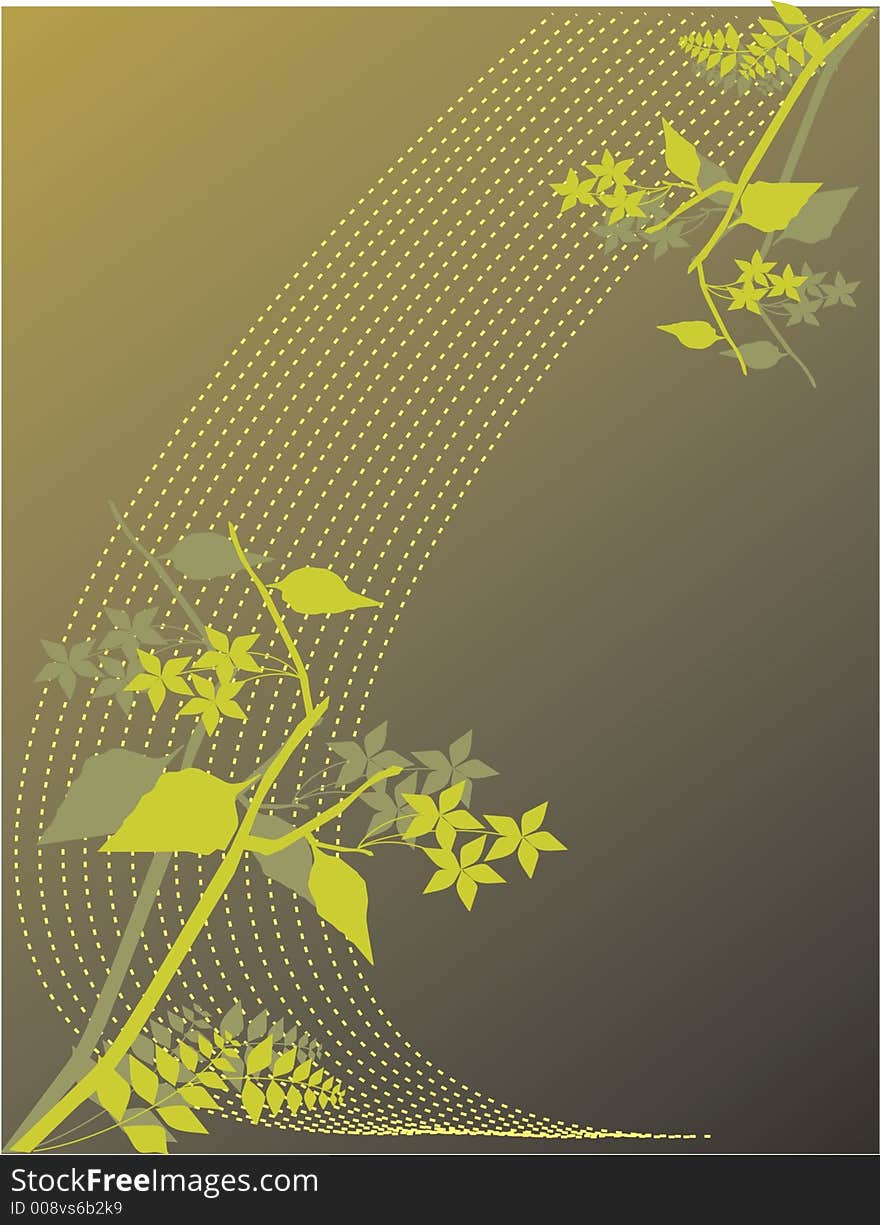 This is a Illustration of abstract flowers.