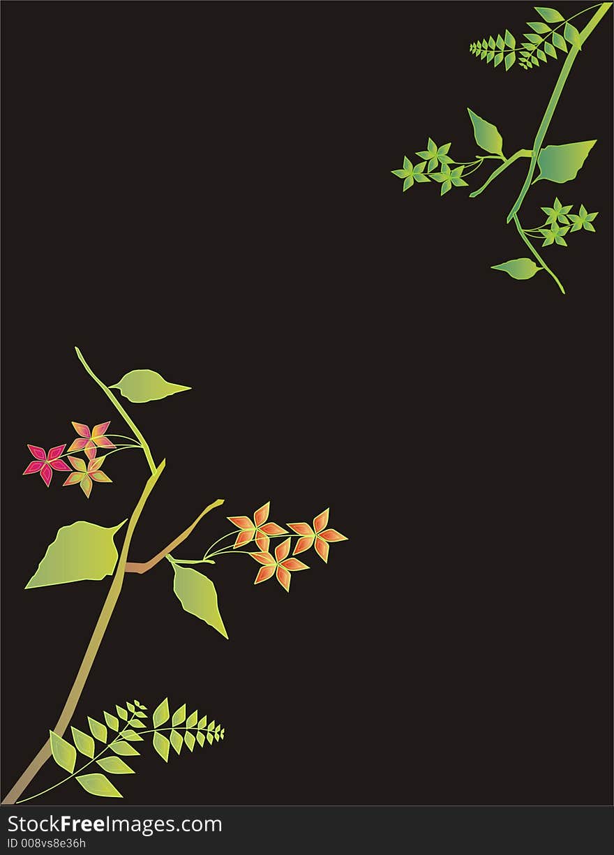 This is a Illustration of abstract flowers.