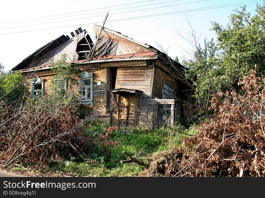 Abandoned and Ruinous Country House. Abandoned and Ruinous Country House