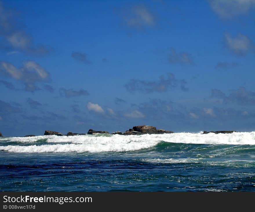 Rocks in the ocean