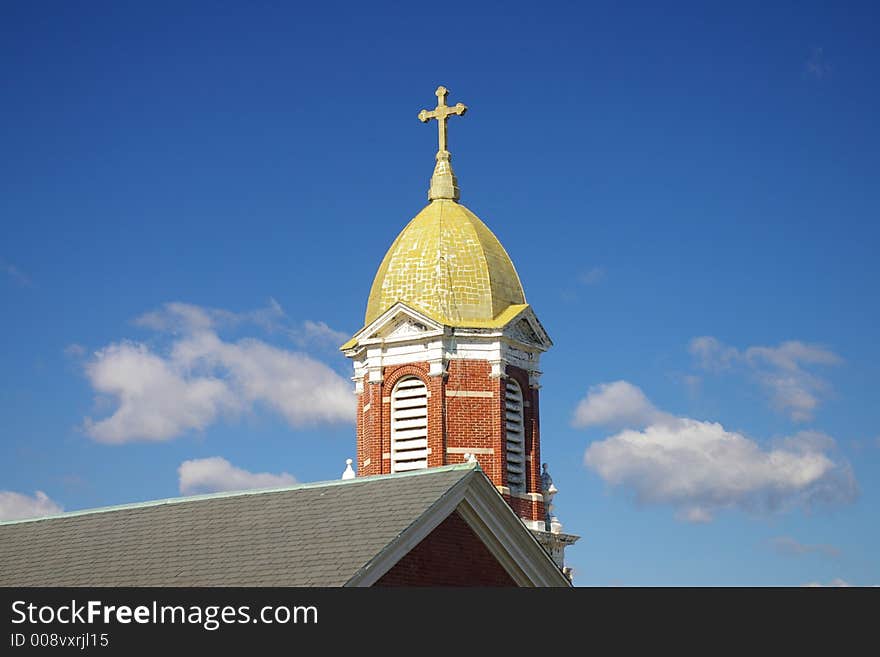 This is a simple church dome as can be seen in many Pennsylvania communities.