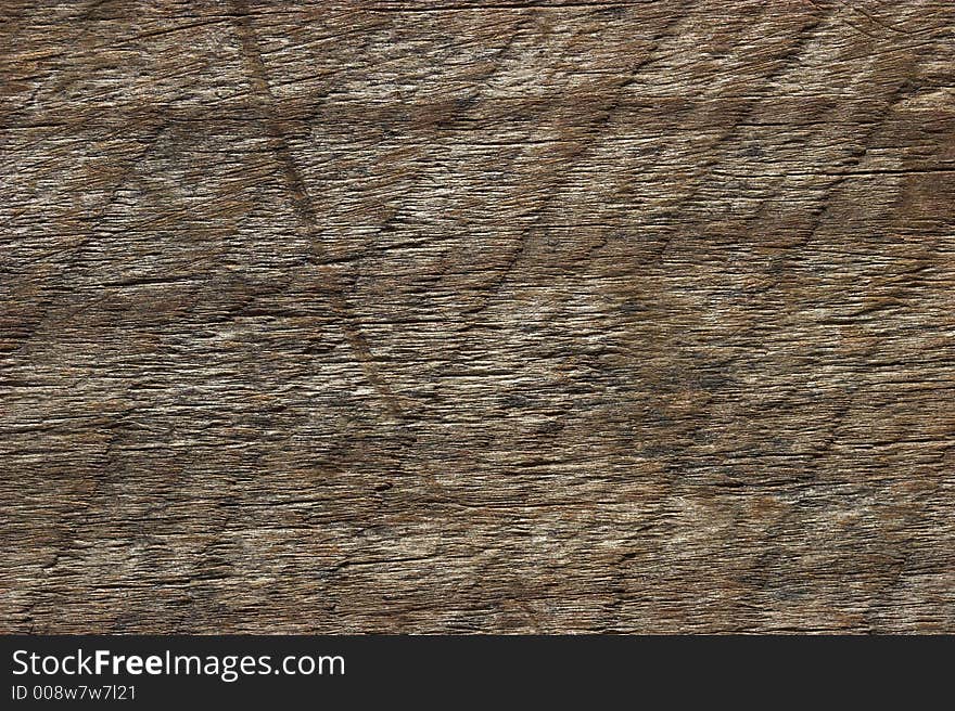 Nice grainy wood pattern on flat surface