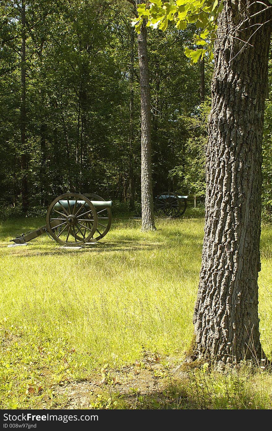 A view of the Civil War Battlefield at Chickamauga. A view of the Civil War Battlefield at Chickamauga