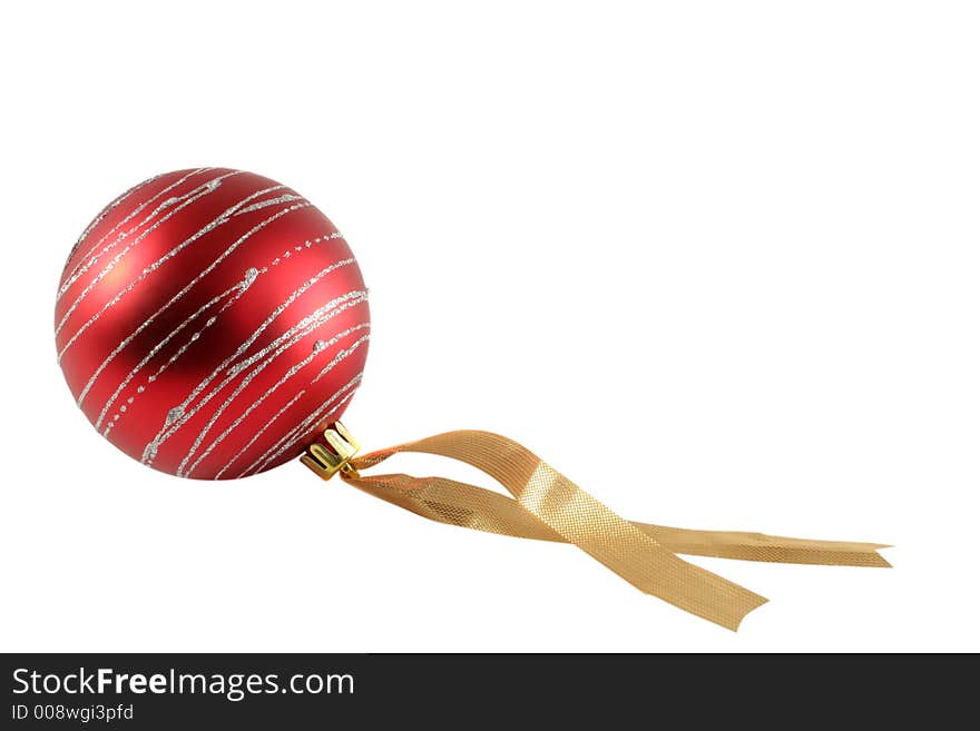 Christmas decoration isolated over white background