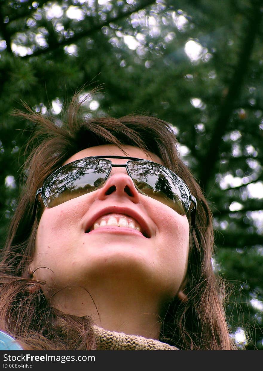 Young woman in the park. Young woman in the park