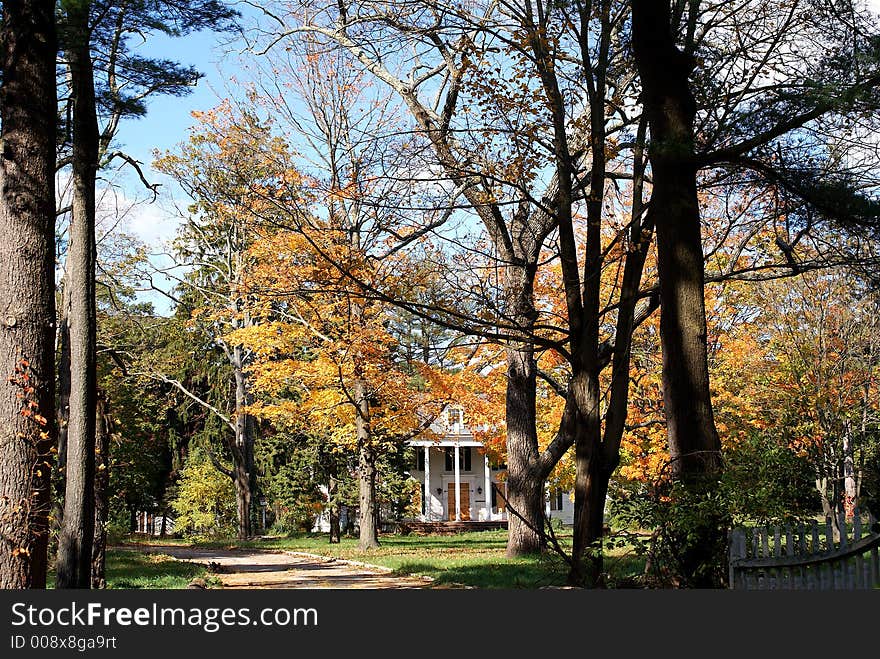 An old mansion boarded up. An old mansion boarded up