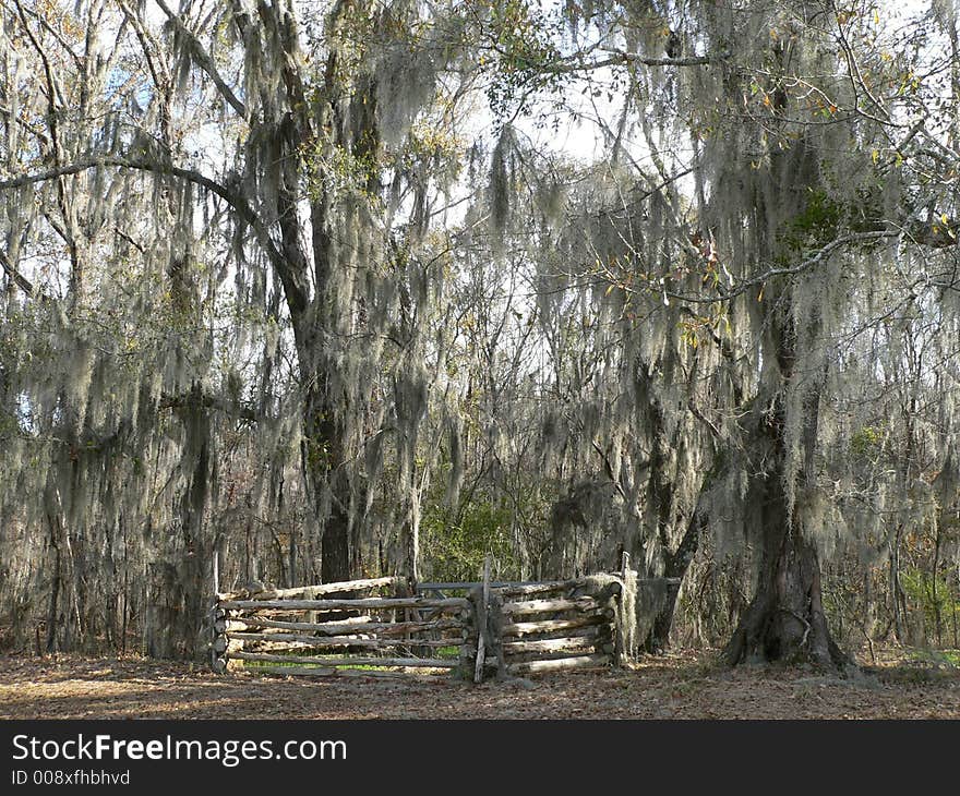 Corral at Fort Toulouse near Wetumka Alabama