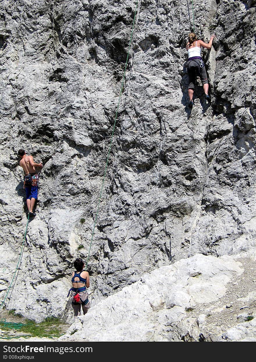 Rock-climbers