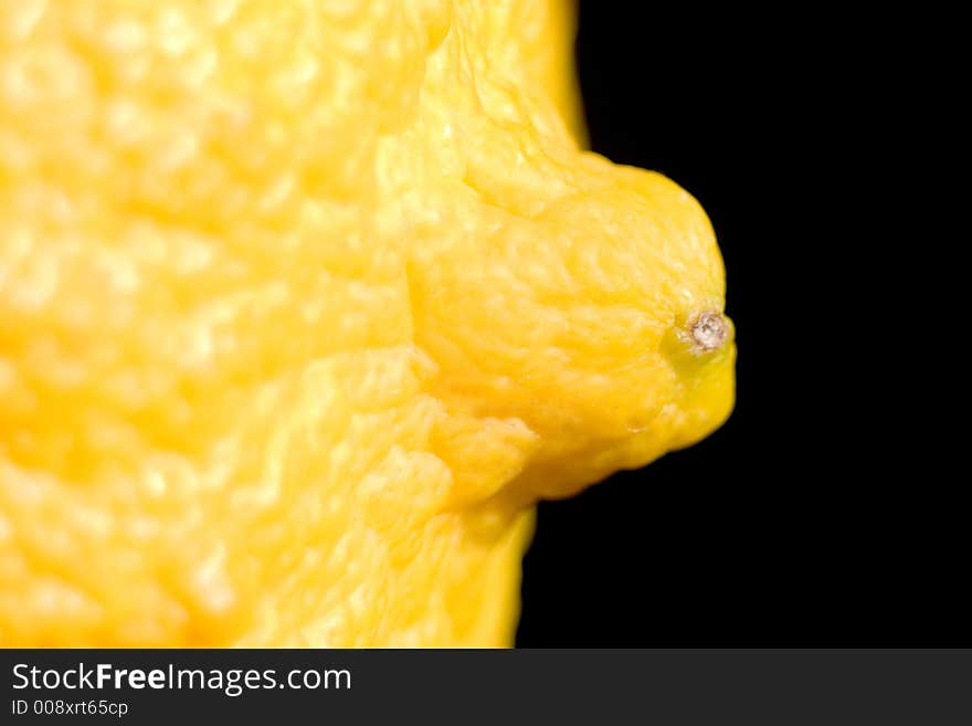 Fresh lemon close-up