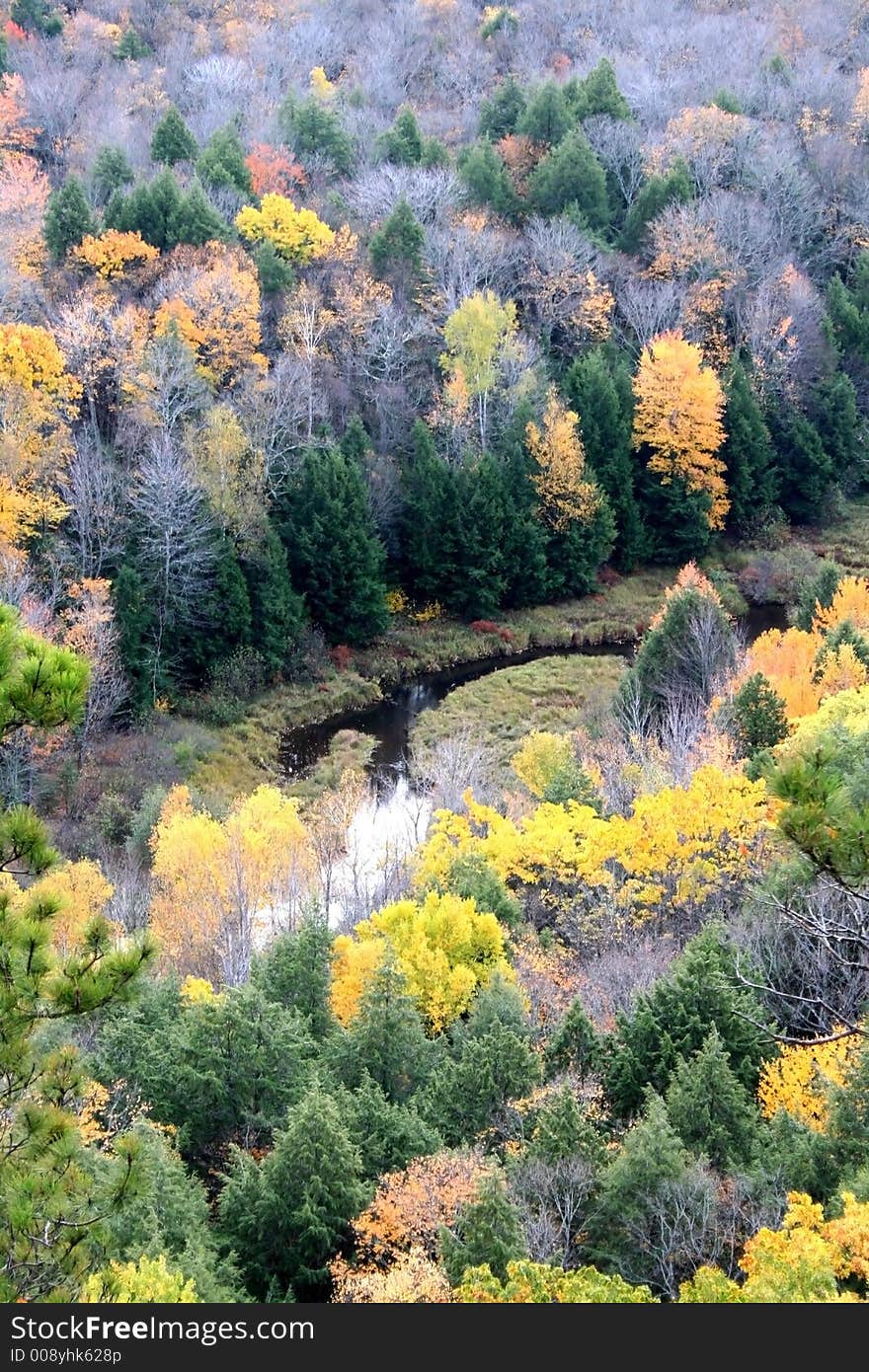 Mountains at copper harbor michigan during Autumn time. Mountains at copper harbor michigan during Autumn time