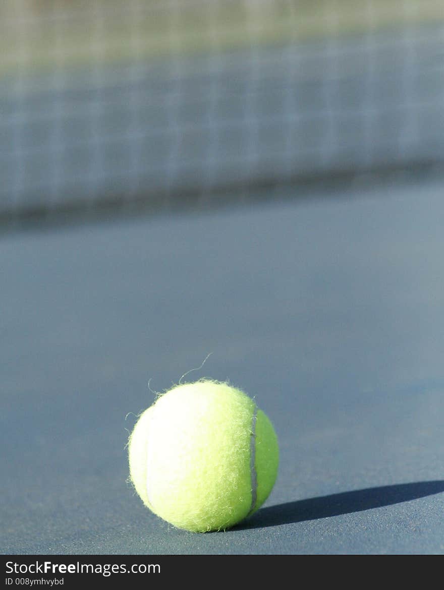 Lonely tennis ball