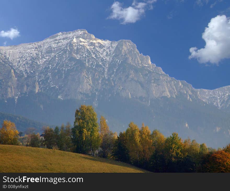 Mountain landscape in autumn