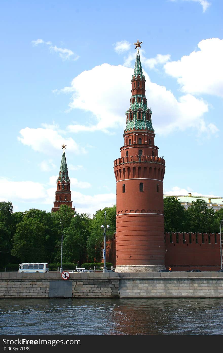 Tower Of The Kremlin. Moscow.