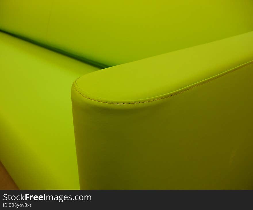 Green seat detail to design atmosphere. Green seat detail to design atmosphere