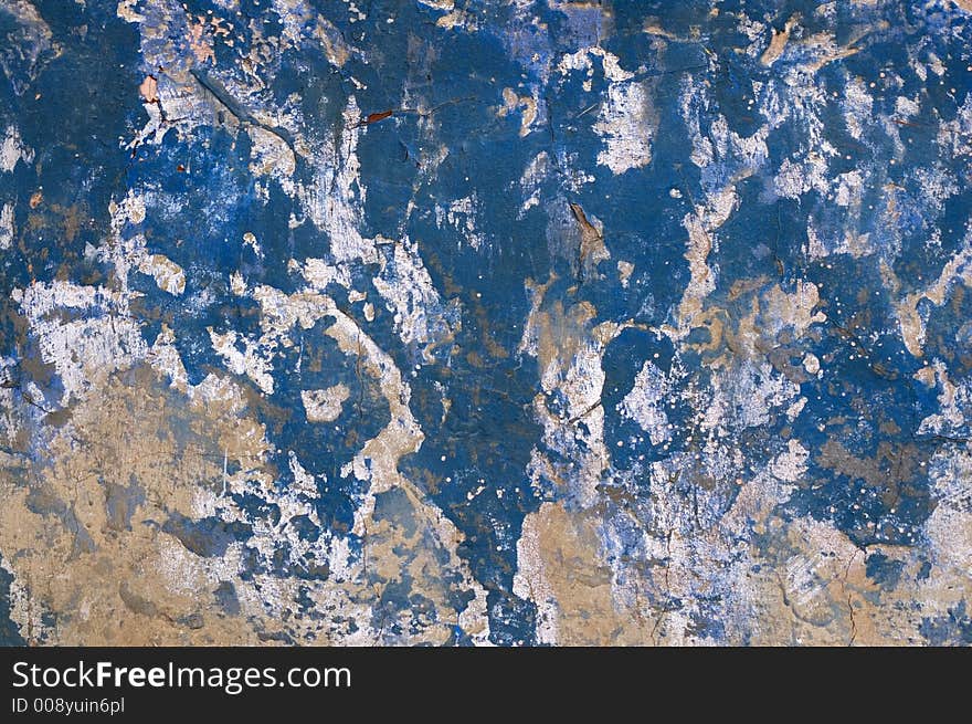 Blue Textured Wall