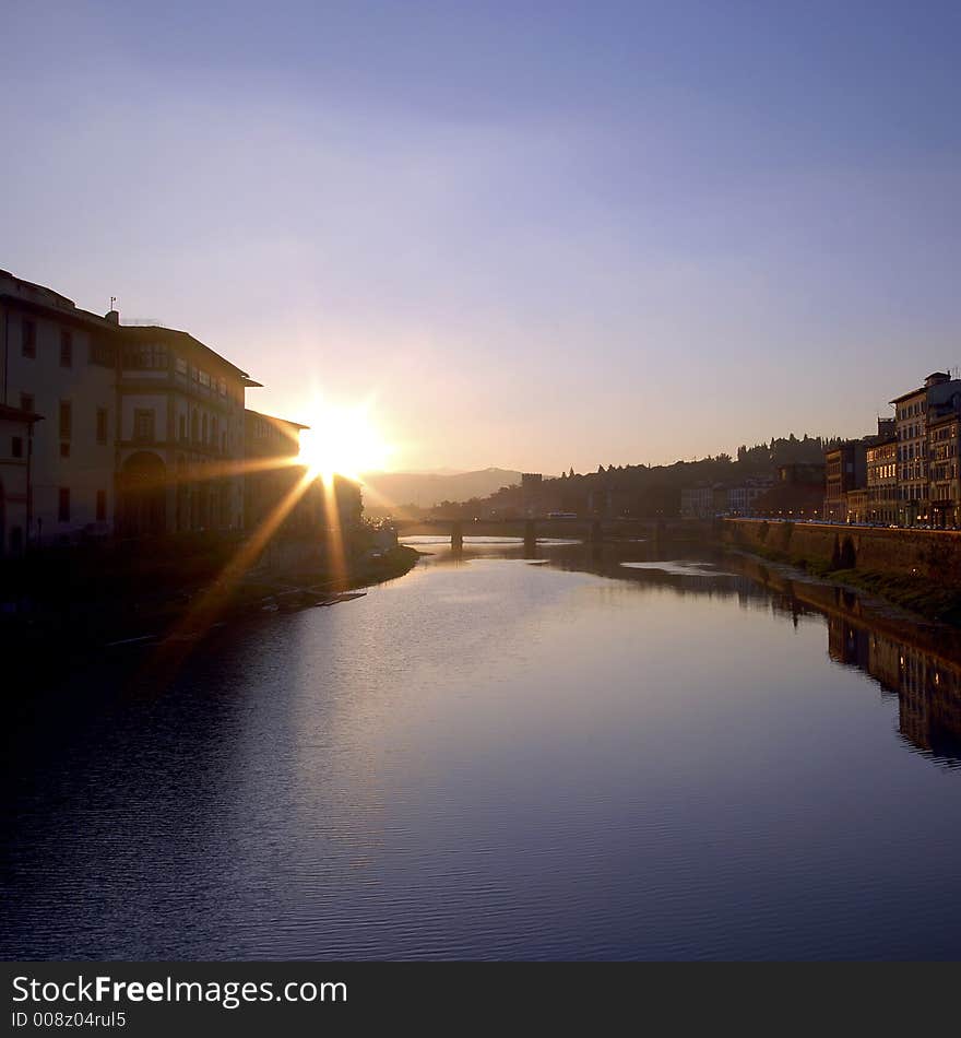 Florence - Arno sunrise