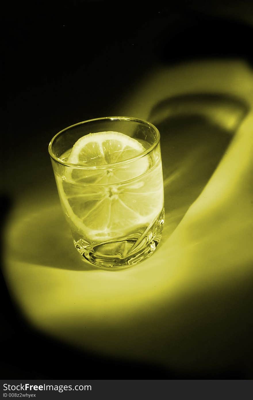 Lemon in water